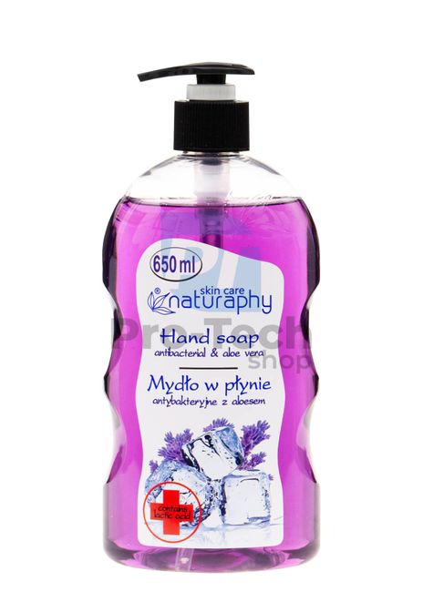 Folyékony szappan antibakteriális levendula és aloe vera Naturaphy 650ml 30018
