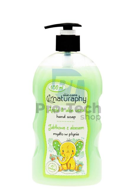 Folyékony szappan gyermekek részére alma és aloe vera Naturaphy 650ml 30023