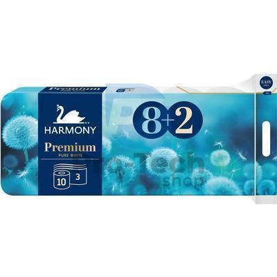 Toalettpapír 3-rétegű HARMONY PREMIUM – 8+2 tekercs 30502