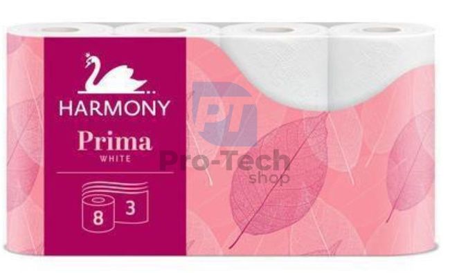 Toalettpapír 3-rétegű HARMONY PRIMA – 8 tekercs 30497