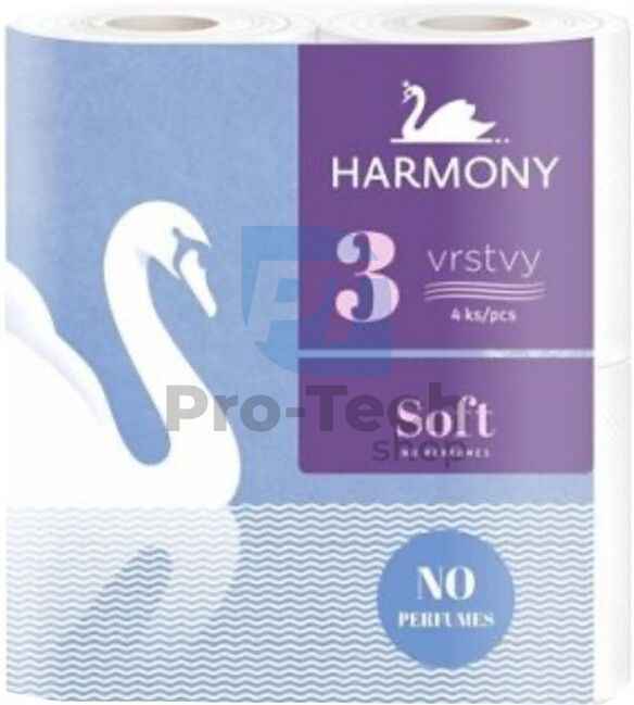 Toalettpapír 3-rétegű HARMONY SOFT – 4 tekercs 30499