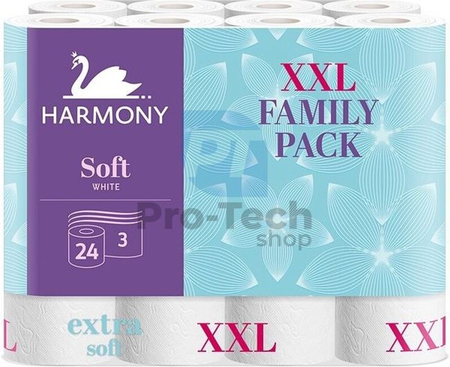 Toalettpapír 3-rétegű HARMONY SOFT XXL – 24 tekercs 30500