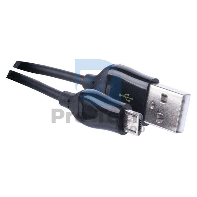 USB kábel 2.0 A/M - micro B/M 1m fekete, Quick Charge 70361