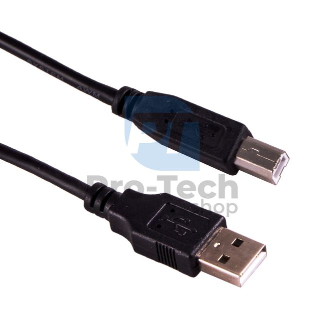 USB kábel nyomtatóhoz, USB 2.0, A-B, 1,5m 72388
