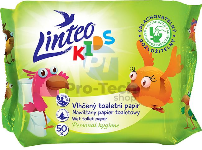 Nedves toalettpapír Linteo Kids 50db 30442