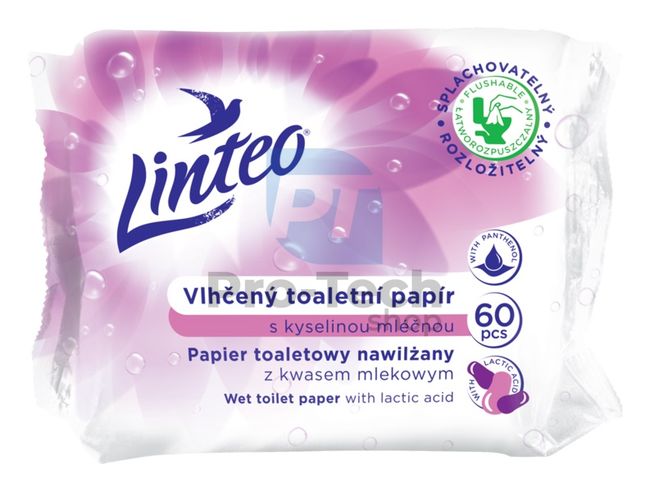 Nedves toalettpapír tejsavval Linteo Satin 60db 30443